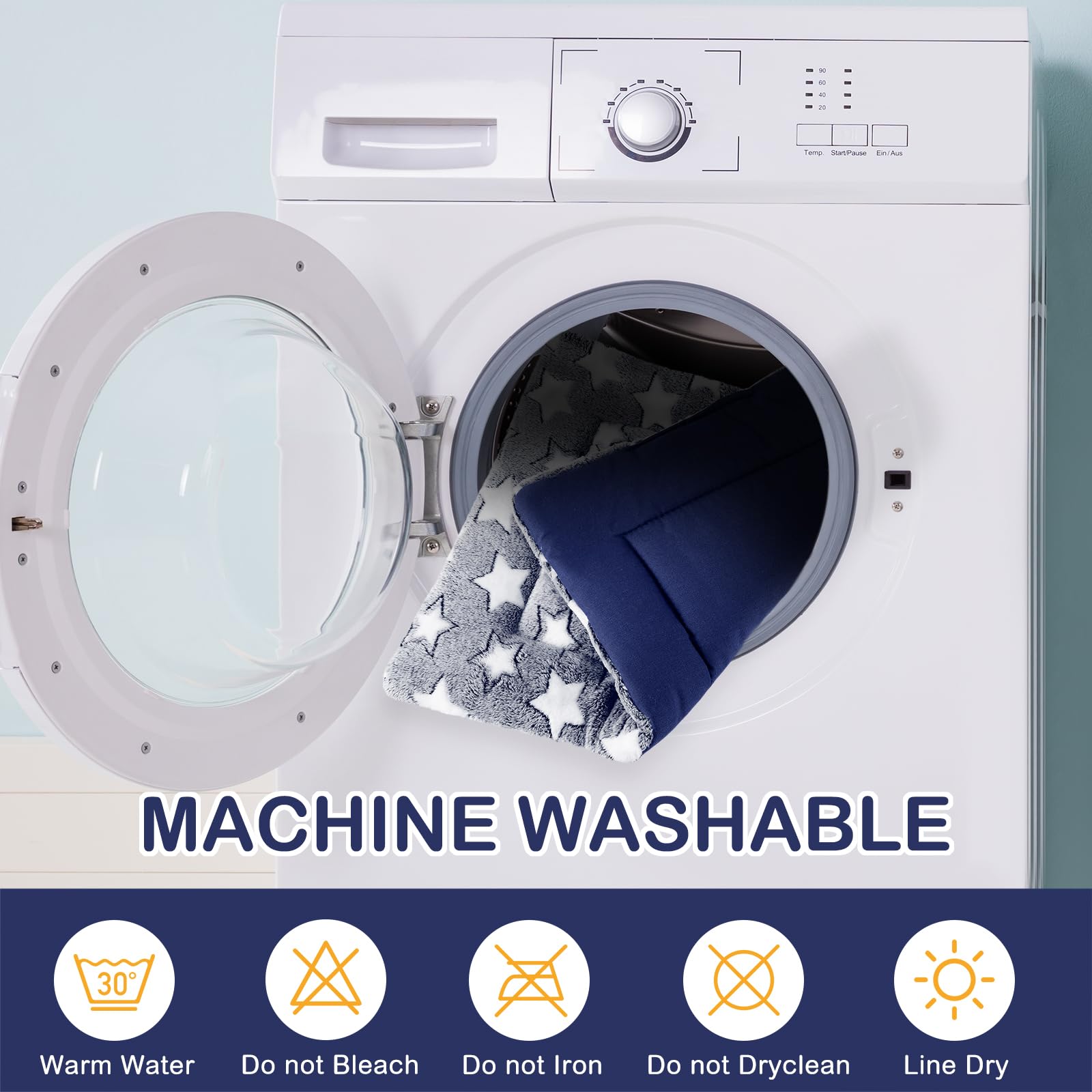 VitalCozy pad is machine washable for easy cleaning and durability.