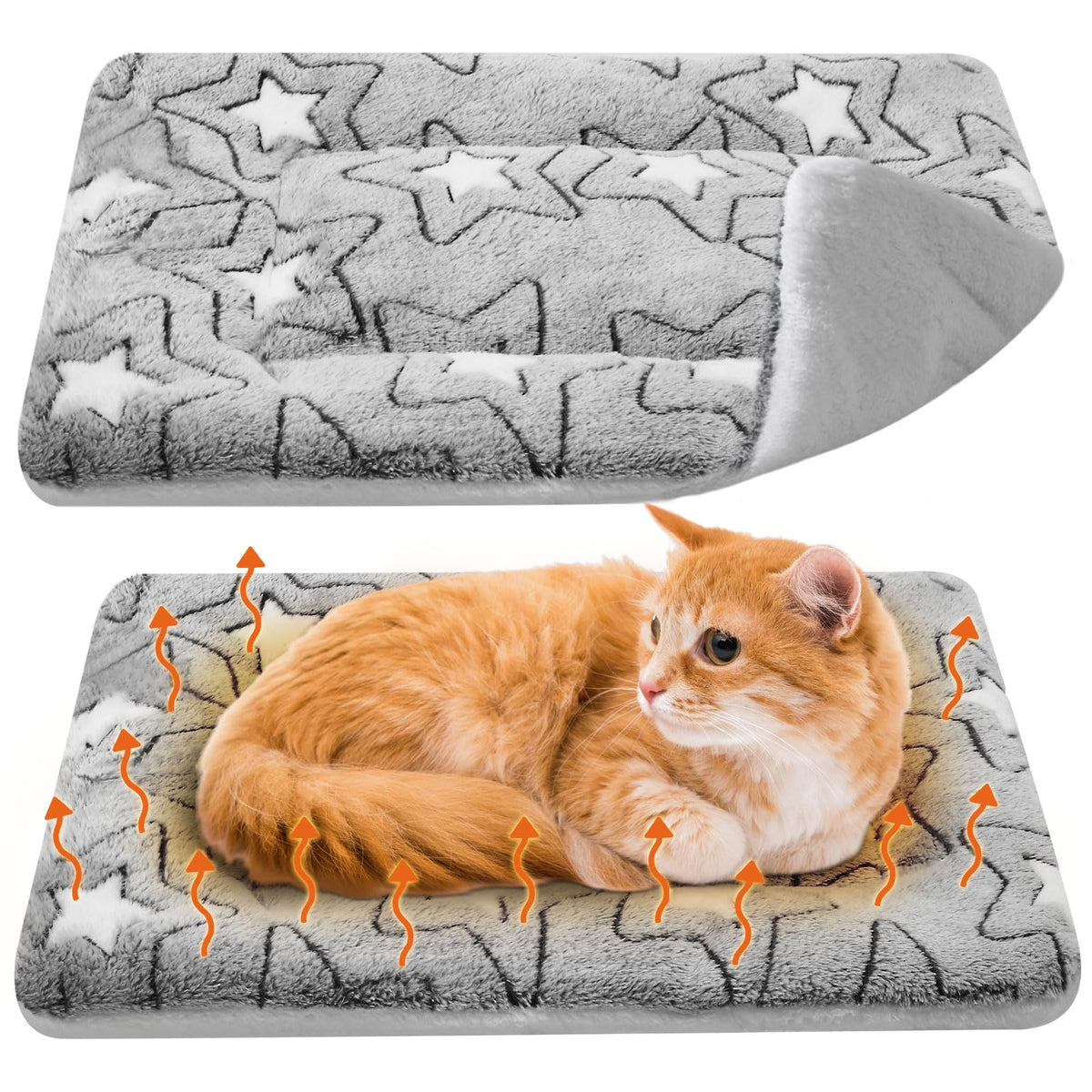 VitalCozy self-warming cat mat 2-pack provides cozy warmth for indoor or outdoor naps.