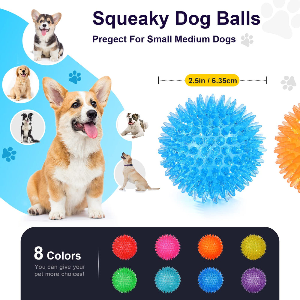 VITEVER BPA-free spiky ball highlights safe, non-toxic dog toy in vibrant colors