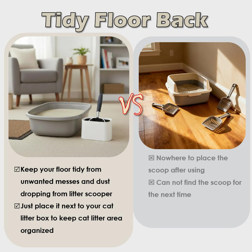 Vitisyao clean floor result shows minimized mess after scooping