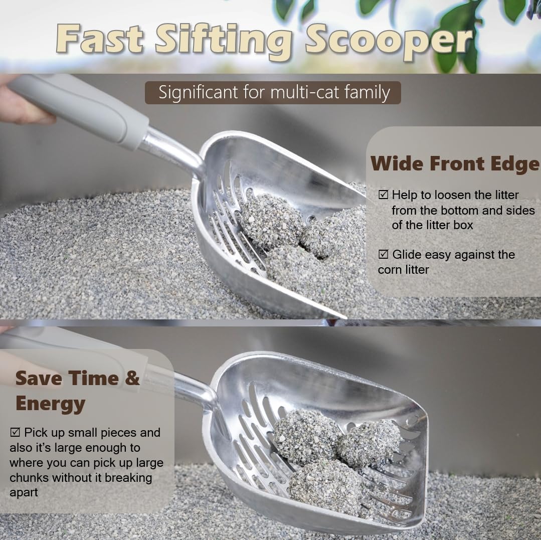 Vitisyao double layer scoop caddy doubles as trash can.