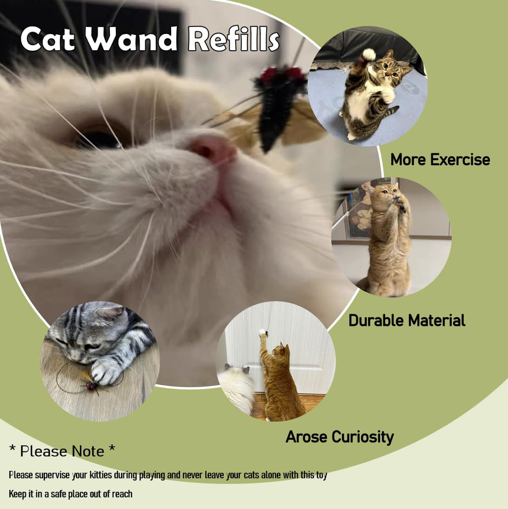 Vitisyao elastic fishing-line teaser promotes jumping, chasing, and focused exercise for indoors.