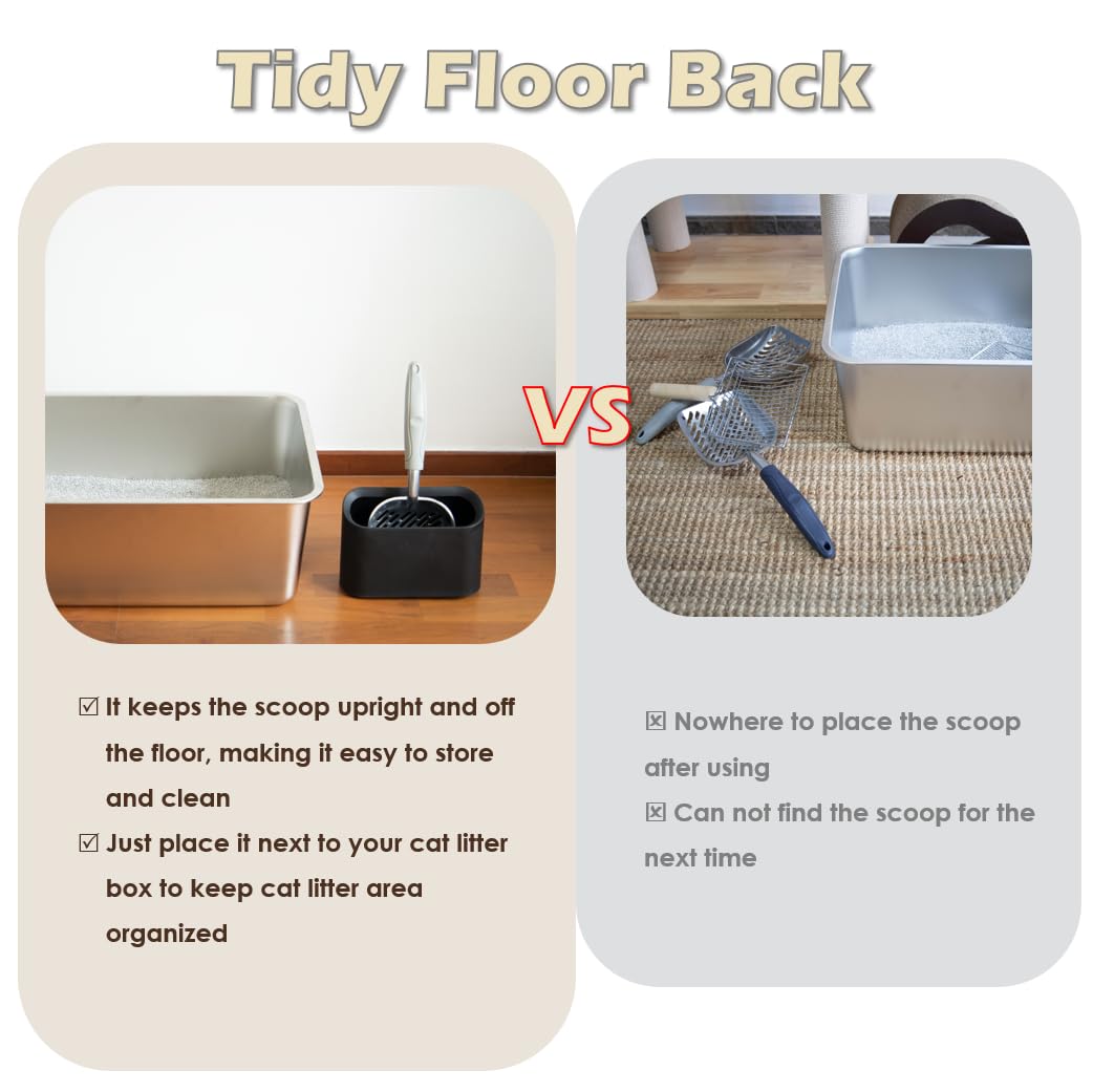 Vitisyao heavy duty cat litter scoop ready for daily use.