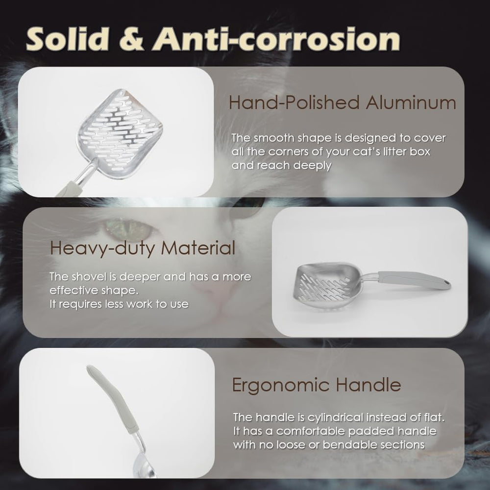 Vitisyao litter scoop in a bathroom setup showing tidy floor.