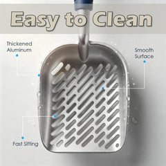 Vitisyao oversize scoop dimensions visual implying easy clump capture