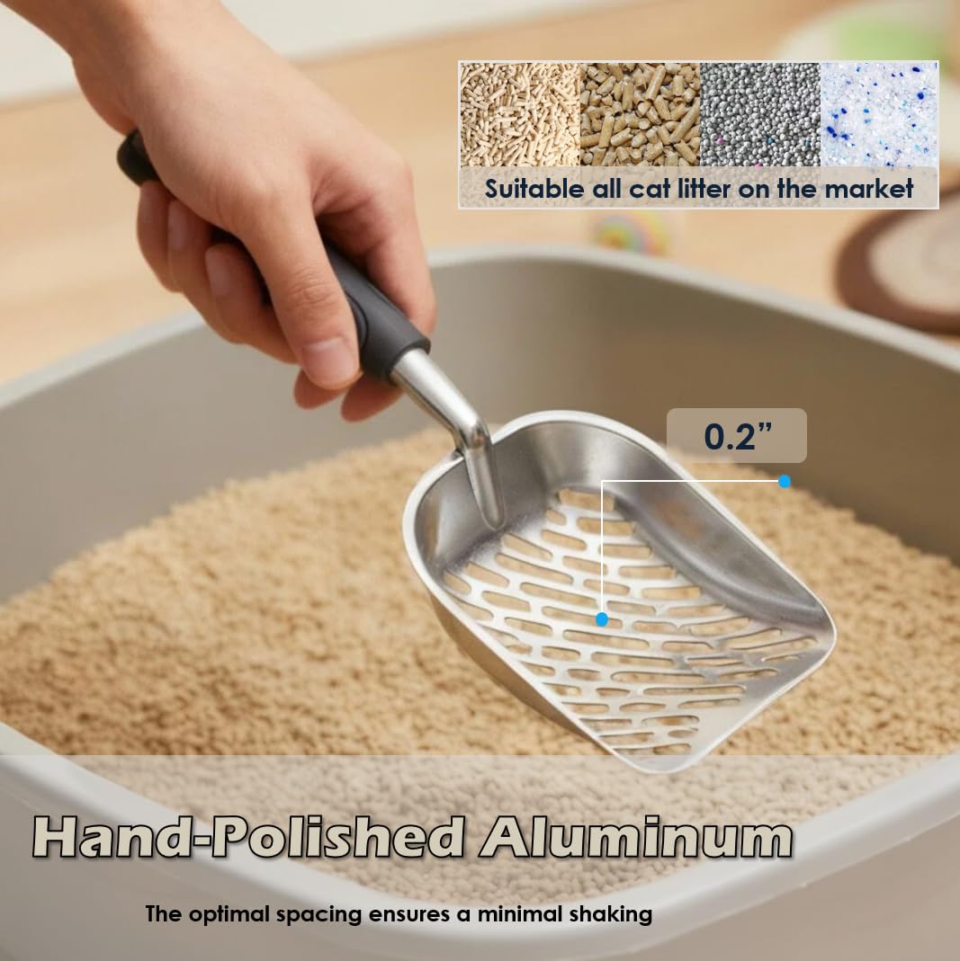 Vitisyao scoop caddy trash can function showing integrated waste-bin convenience