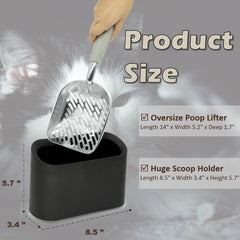 Vitisyao fast sifting scoop design speeds cleanup with less mess.