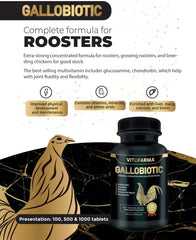 VITOFARMA Gallobiotic bottle label highlights vitamins and minerals