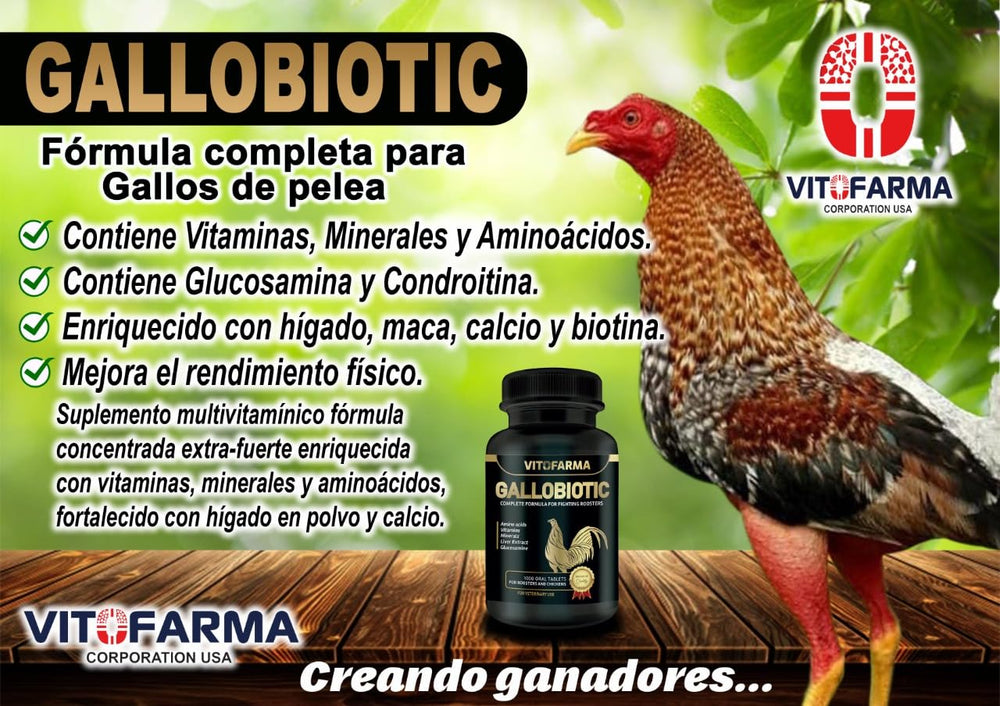 VITOFARMA Gallobiotic dosing scoop shows easy daily administration