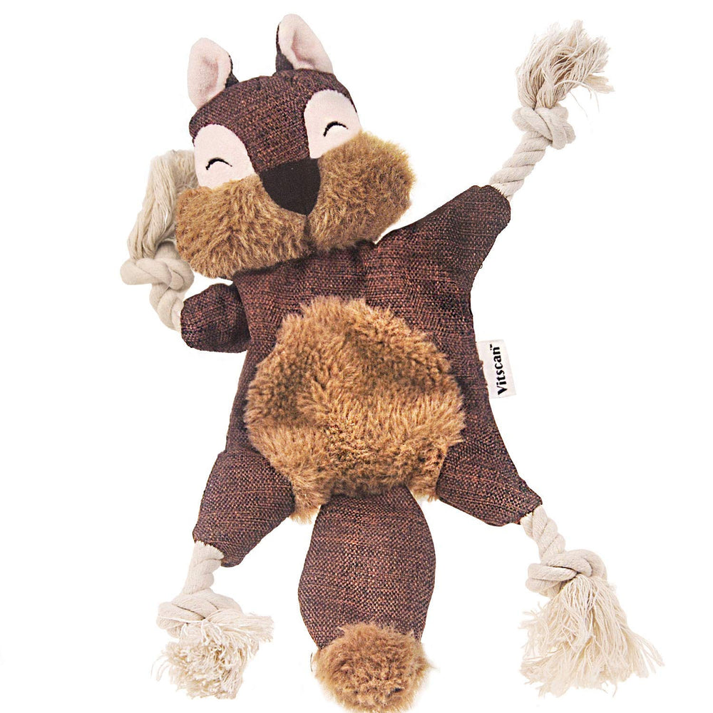 Vitscan Crinkle Squirrel head squeaker for interactive play and attention