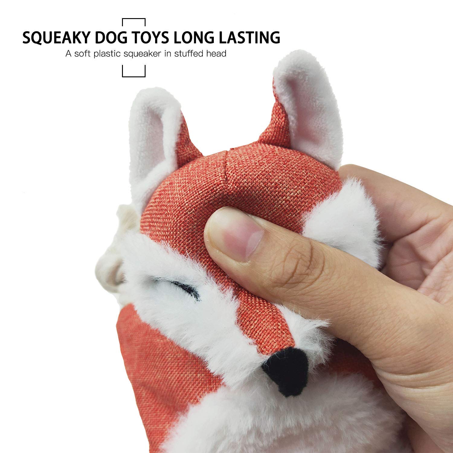 Vitscan Fox dog toy rope legs for chewing and massaging gums