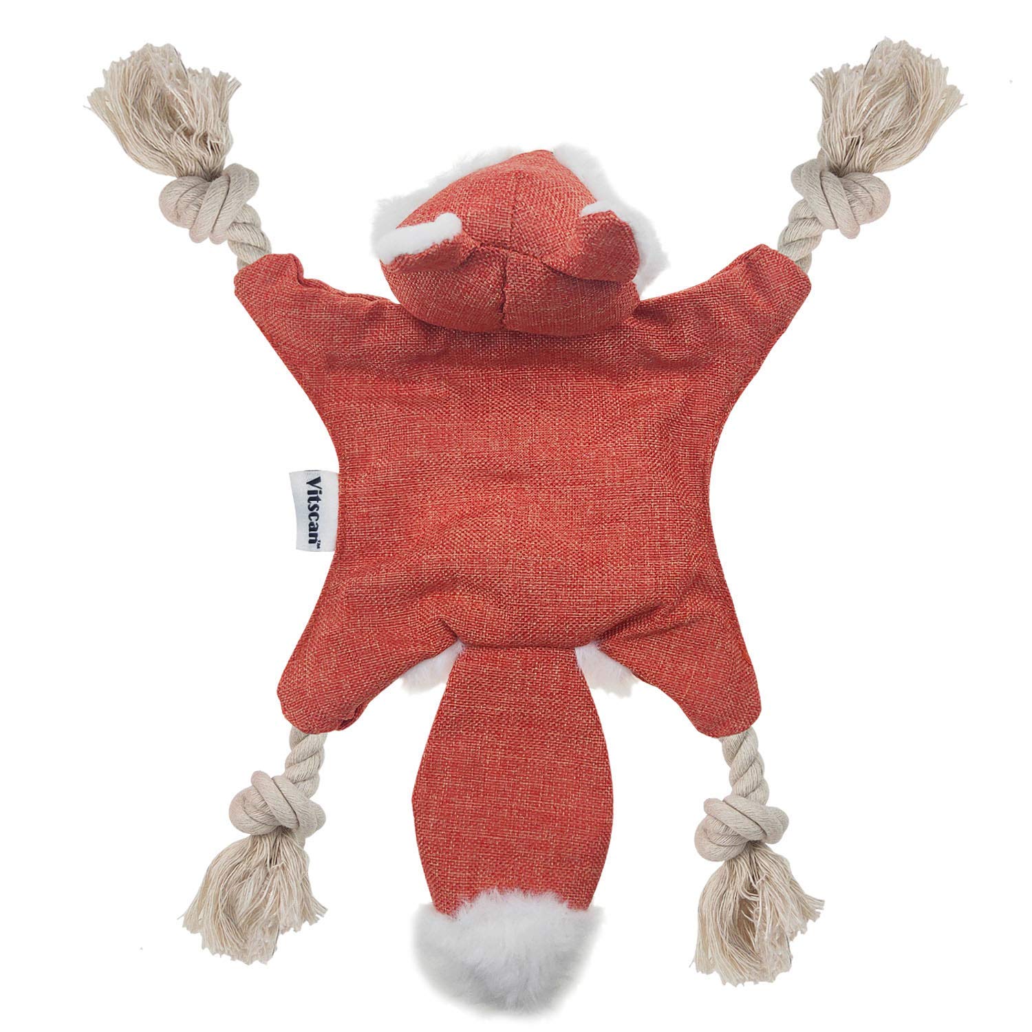 Vitscan Fox dog toy washable fabric for easy cleanup