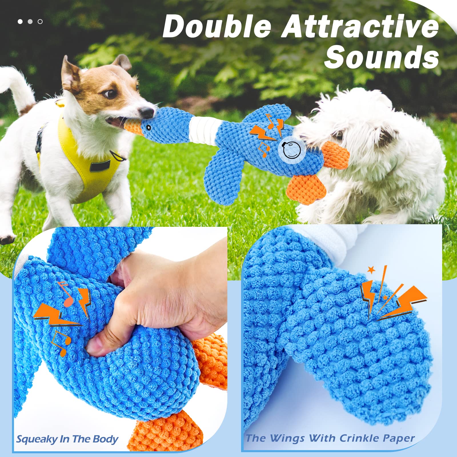 Vitscan Goose long-neck toy ideal for pulling and tugging sessions
