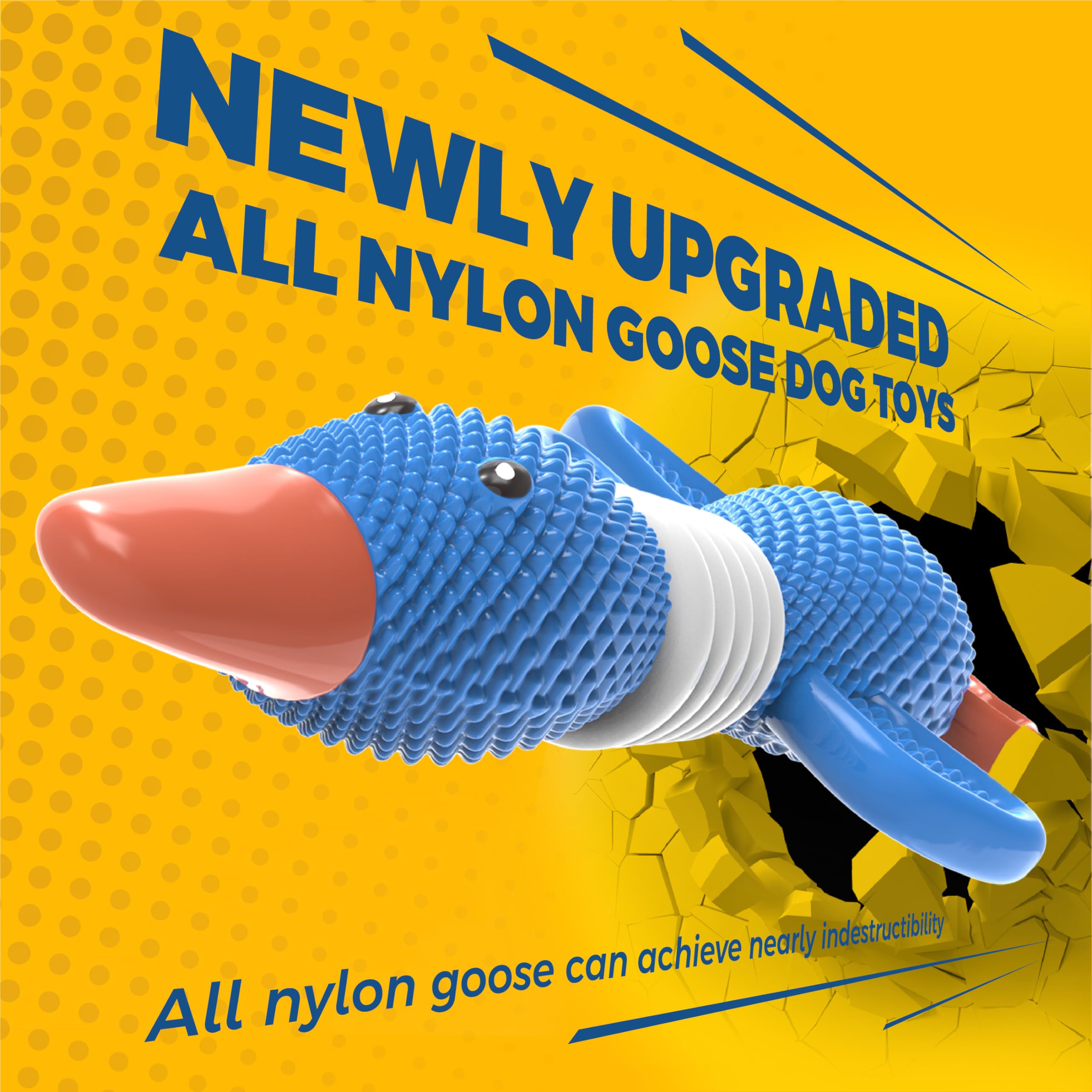 Vitscan goose toy wings—textured surfaces encourage longer, satisfying chews.