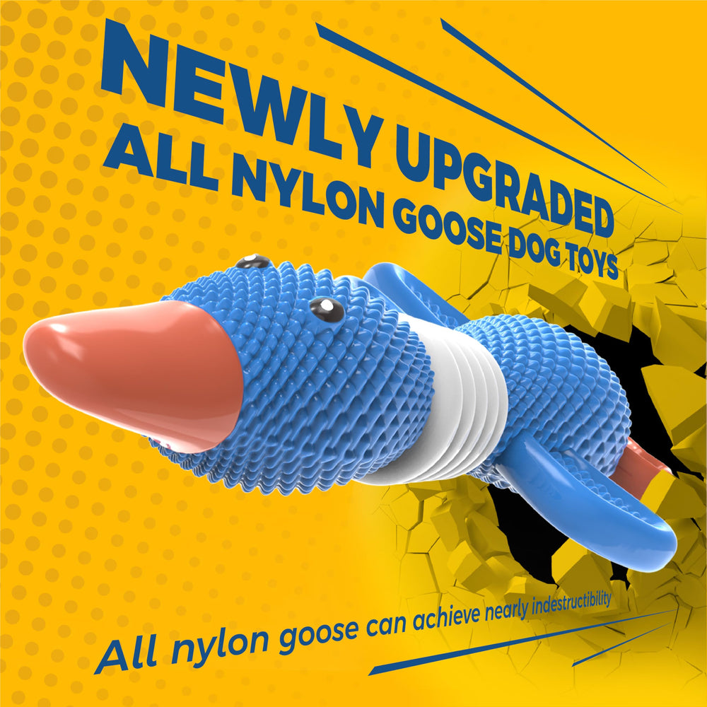 Vitscan goose toy wings—textured surfaces encourage longer, satisfying chews.