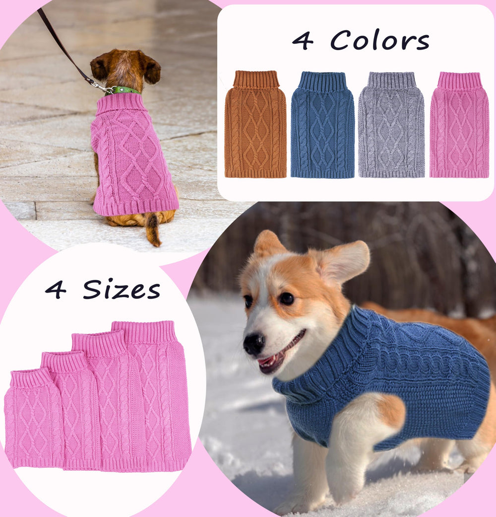 viunimo cute pink dog sweater ideal for photos, parties, and daily wear.