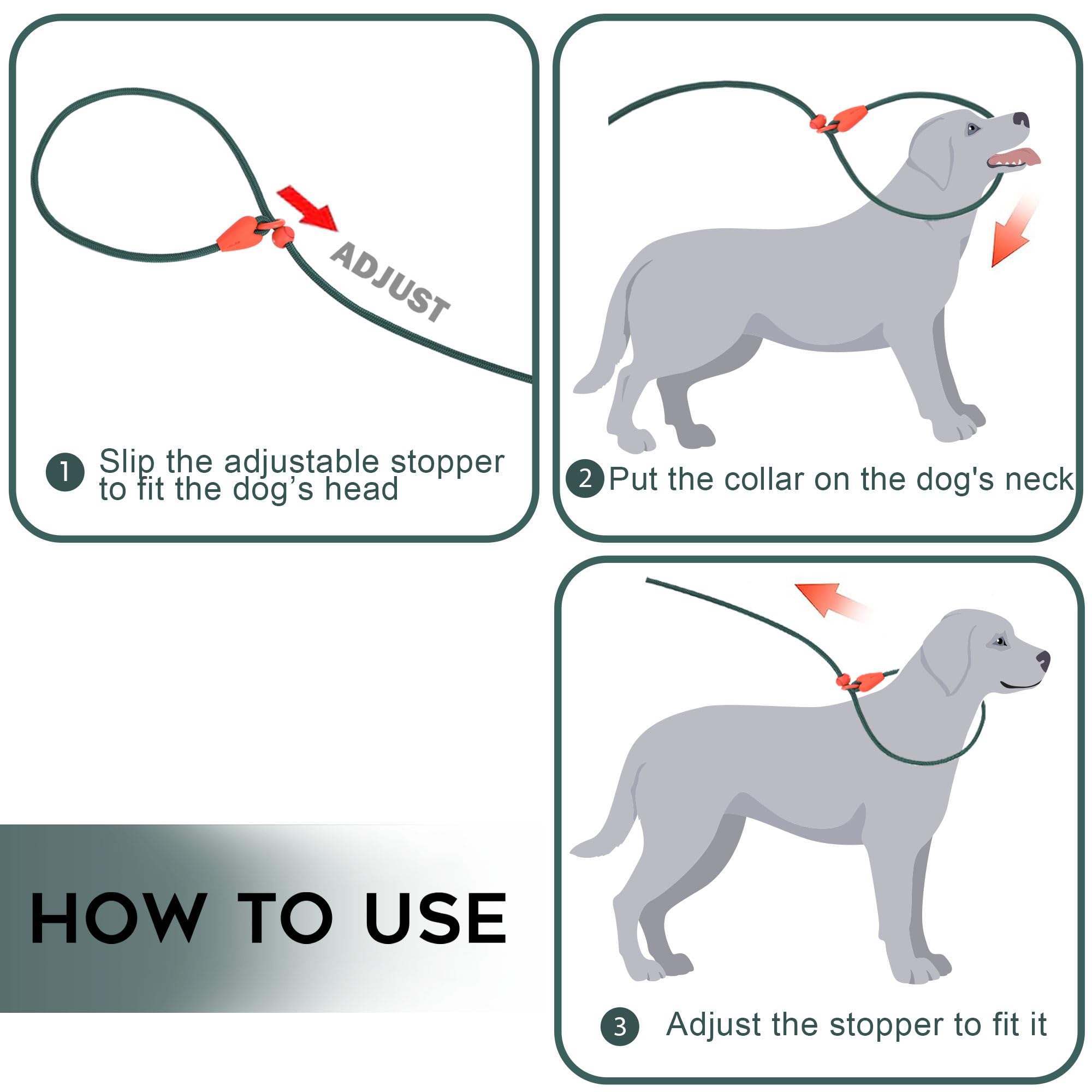 Viunimo dog leash with color-contrast green design for better visibility during walks.