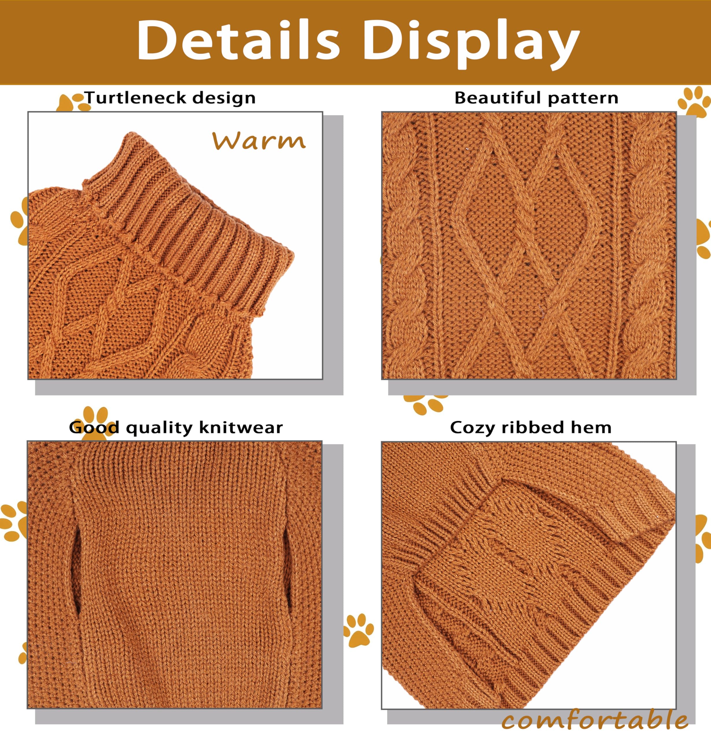 Viunimo dog sweater XSmall sleeveless design, easy on-off for quick dressing.