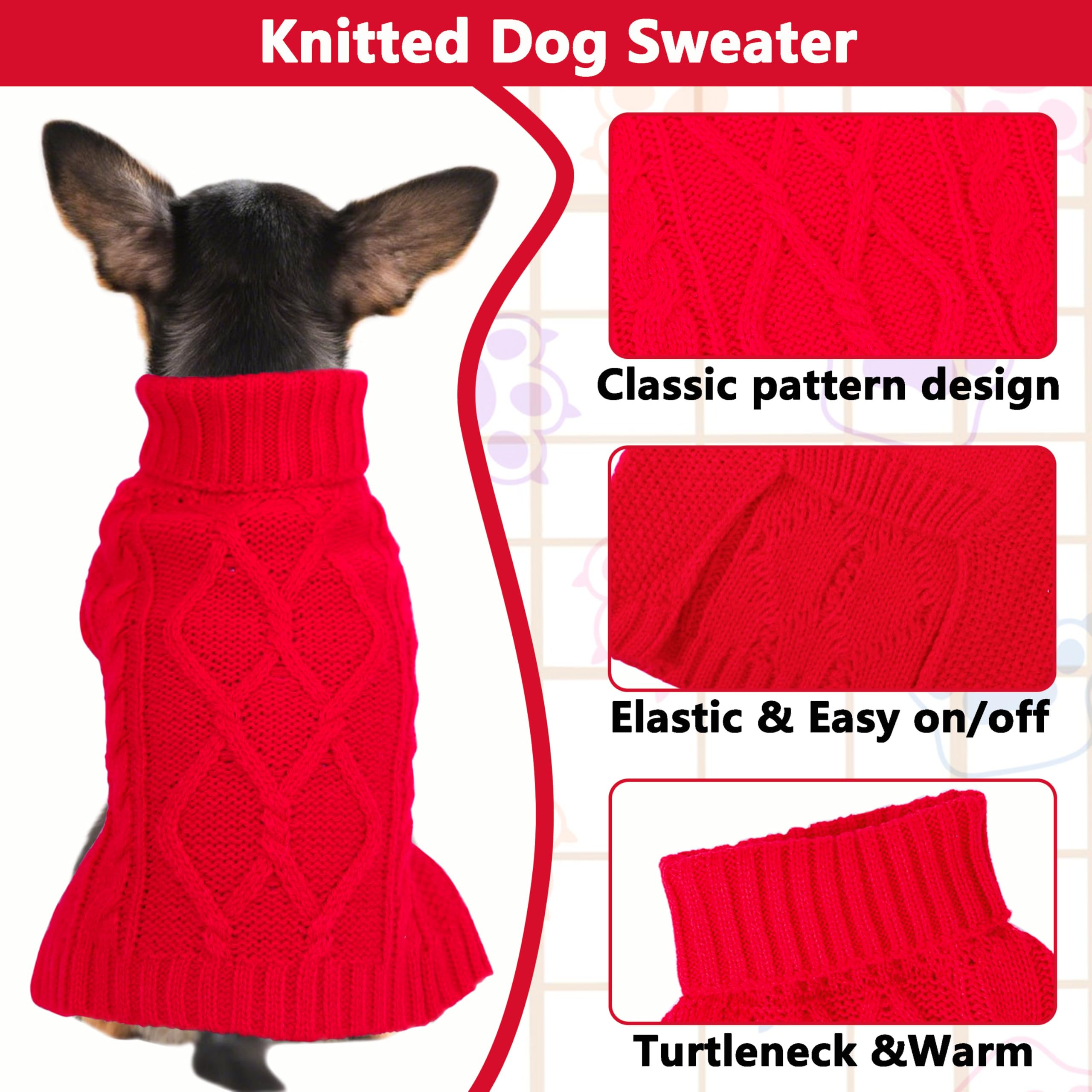 viunimo dog sweaters grey knit cozy soft fabric for all-day wear