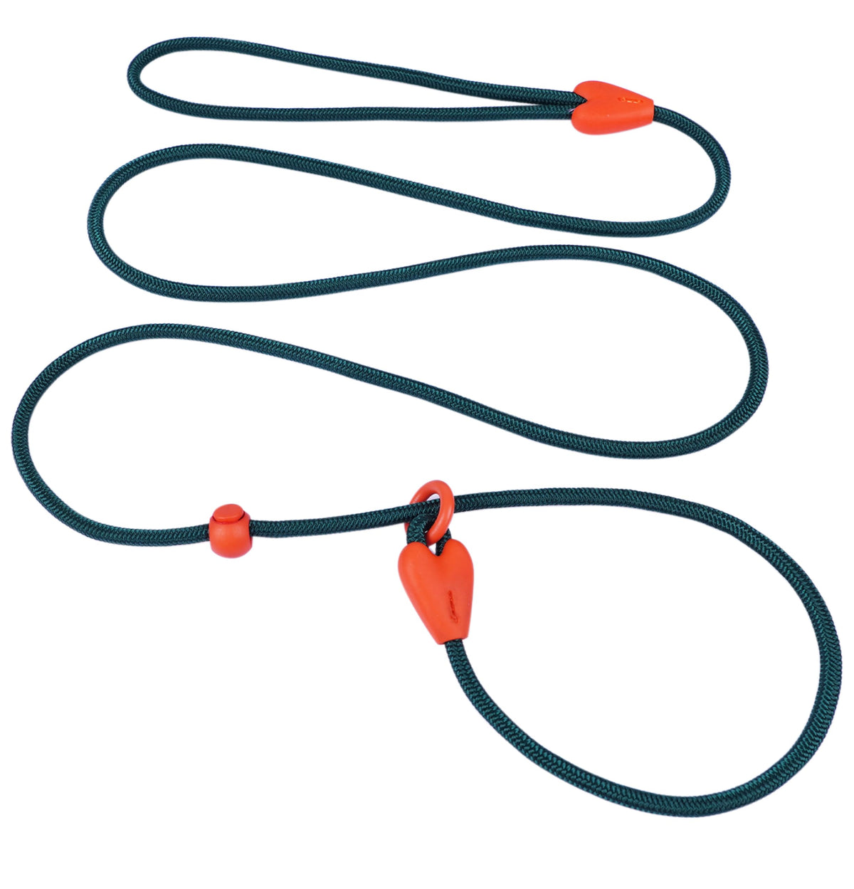 Viunimo slip lead nylon 6ft green for easy control during walks and training.