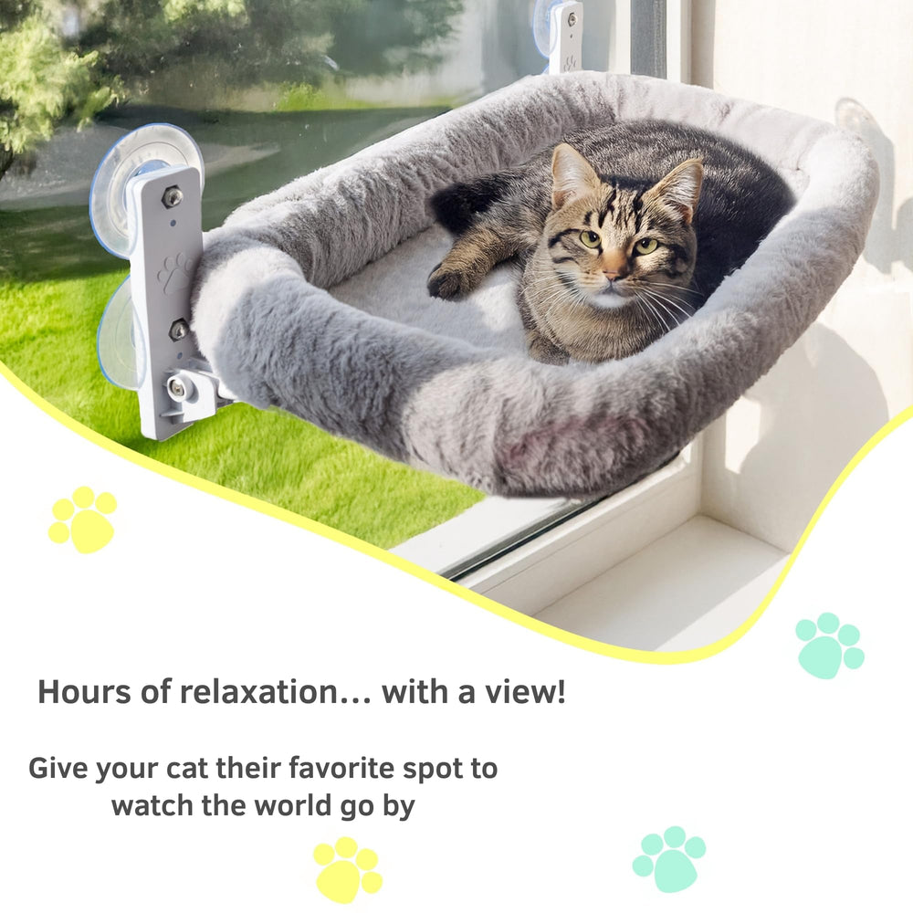 Viva Cat window perch suction cups close-up showing strong attachment for stability.