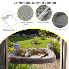 Viva Cat washable cushion highlighted for easy cleaning after nap-time.