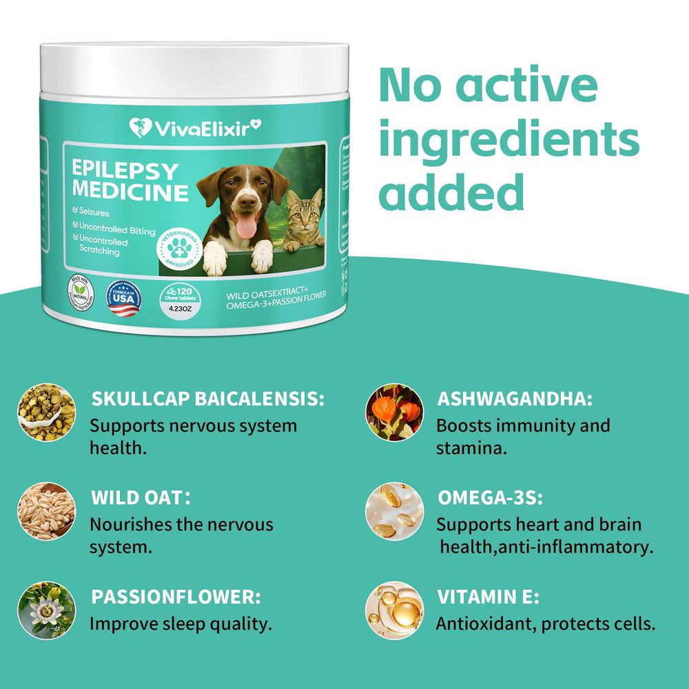 VivaElixir Calming Chews dog eating a chew as a tasty stress-relief snack