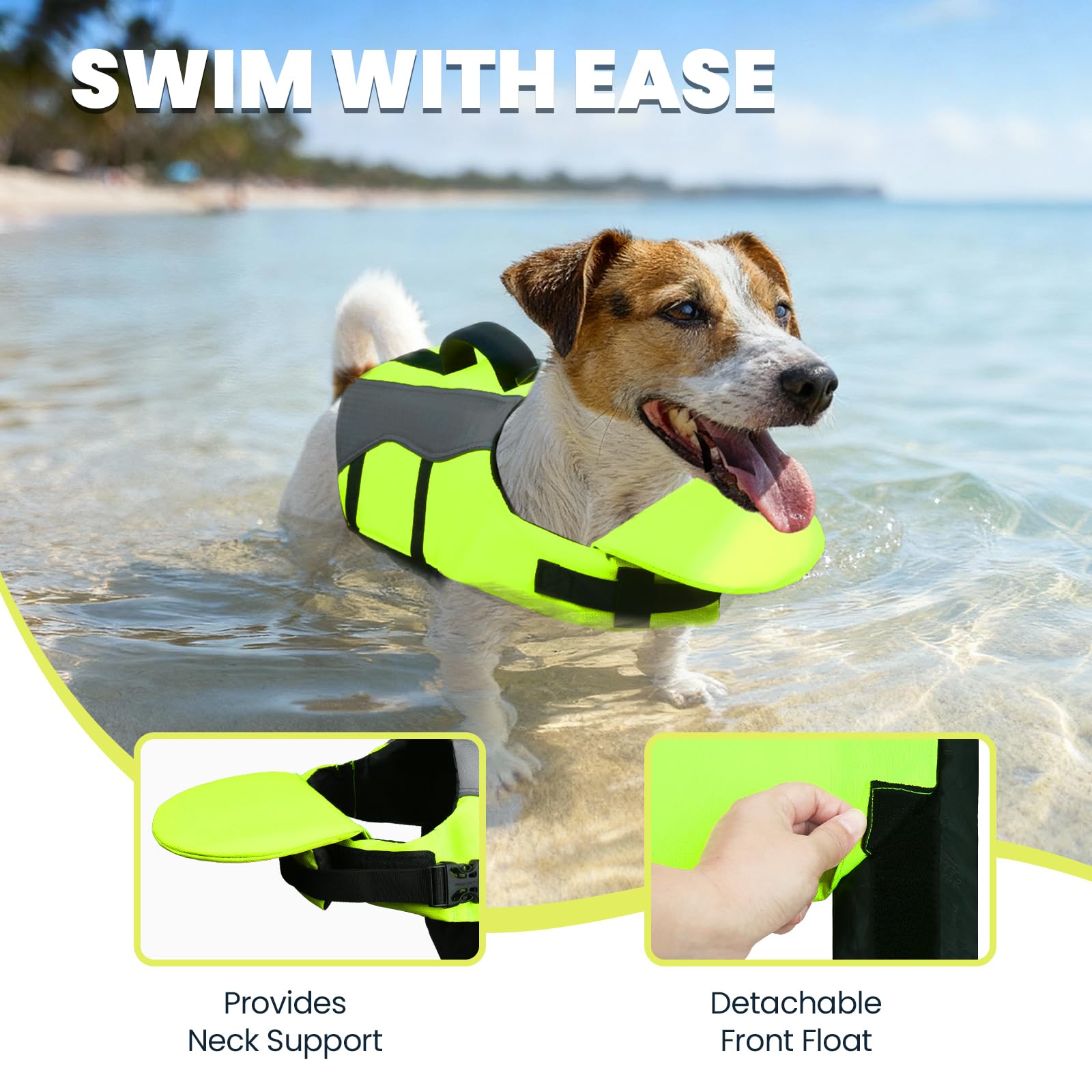 VIVAGLORY Chin Float aids gentle neck relief, easing new swimmers.