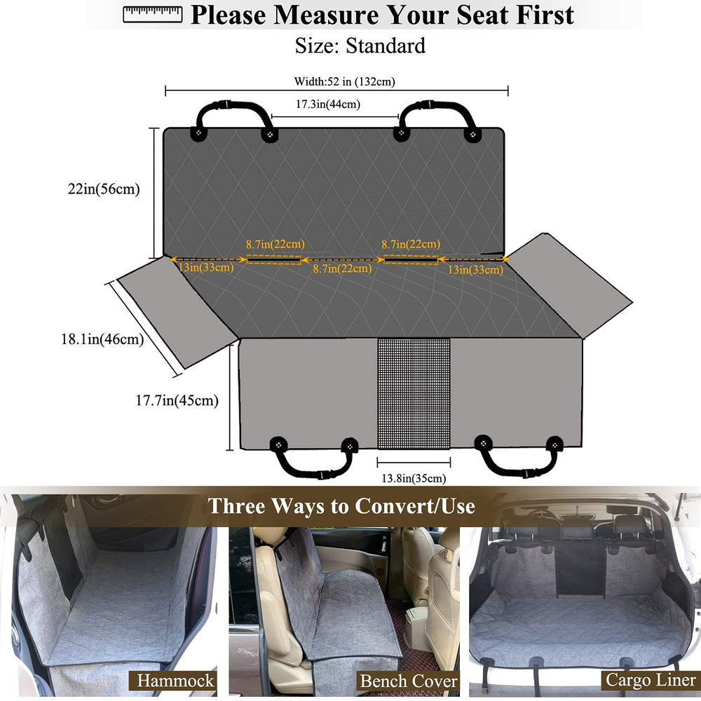 VIVAGLORY Easyhammock versatile design converts to bench or trunk liner.