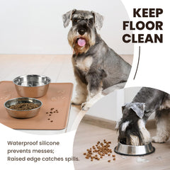 VIVAGLORY flexmat-edge-raised-corners shows raised edge to contain spills.