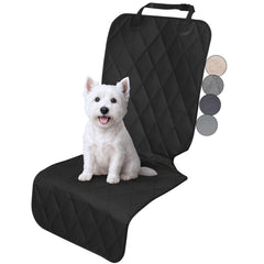 VIVAGLORY front seat cover no-skirt design protects car seats during road trips.