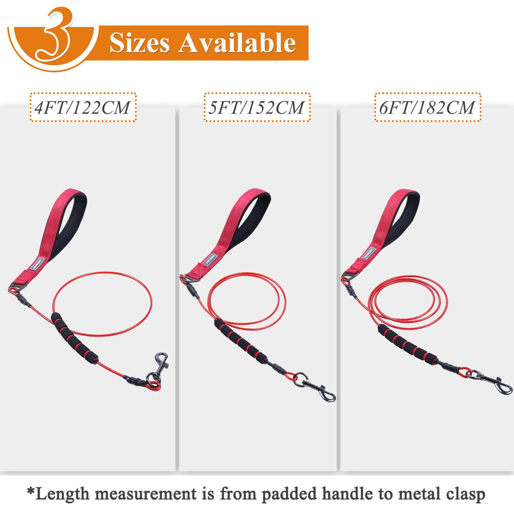 VIVAGLORY waterproof PVC coating keeps leash clean during rainy walks