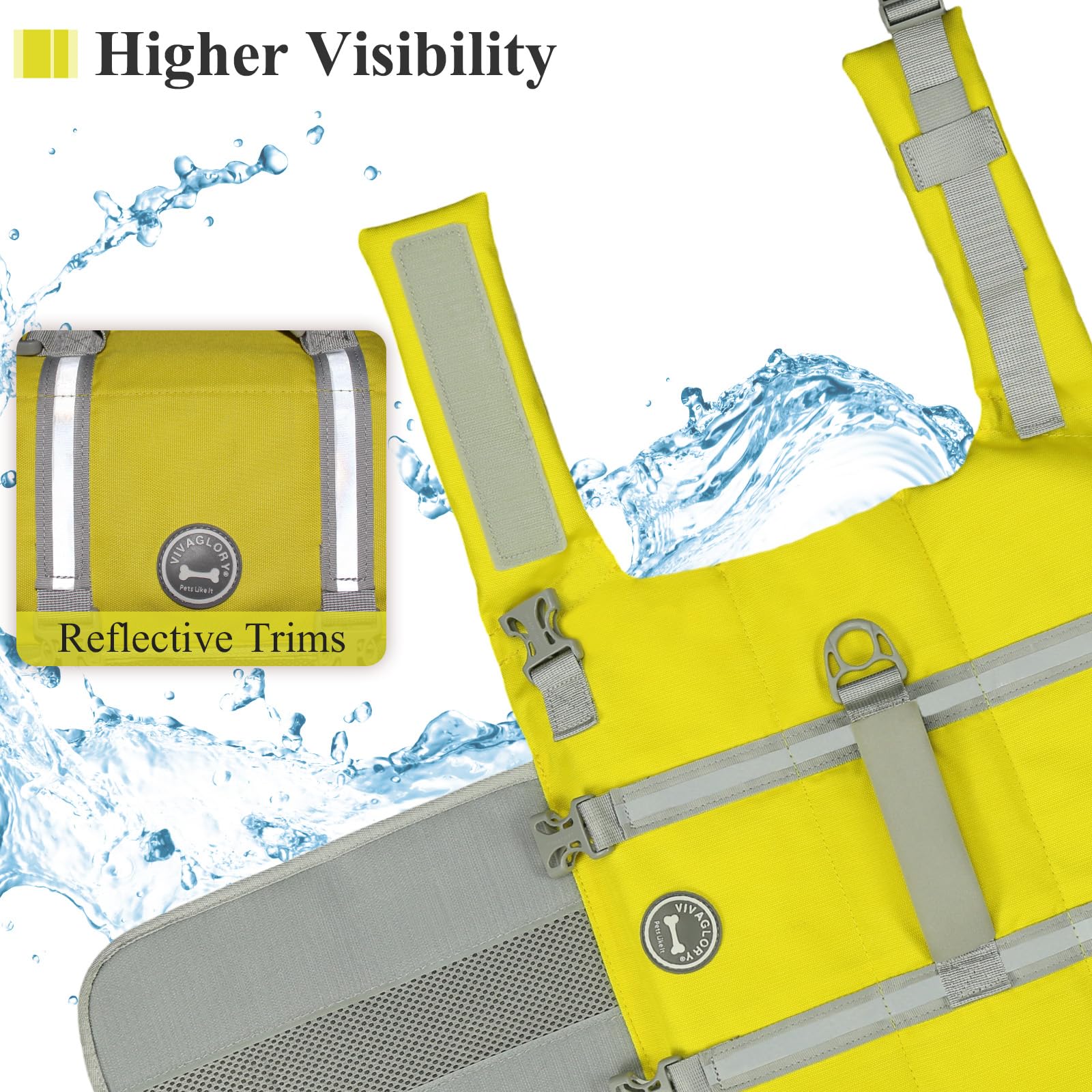 VIVAGLORY sizing guide showing ribcage measurement for proper fit