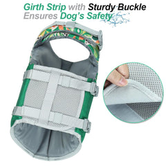 VIVAGLORY life vest with D-ring and handle for quick rescue.
