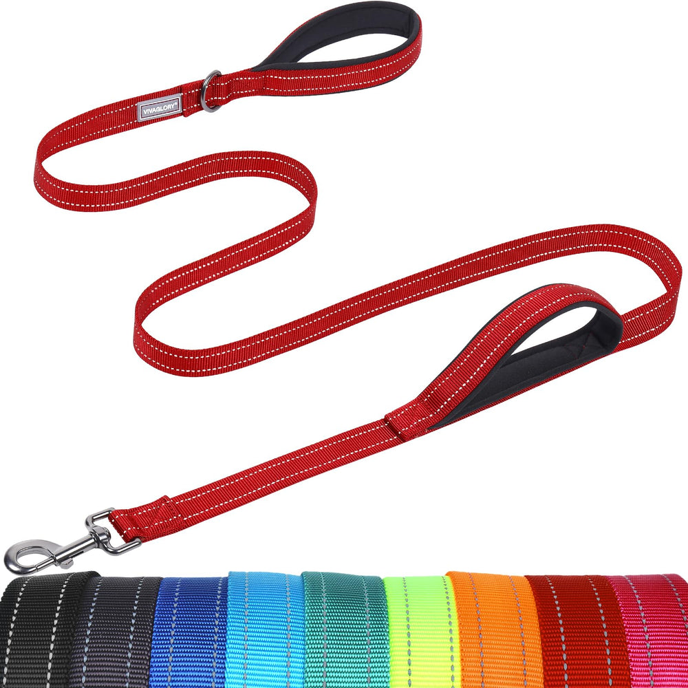 VIVAGLORY Twingrip leash traffic-handle for quick control during walks.