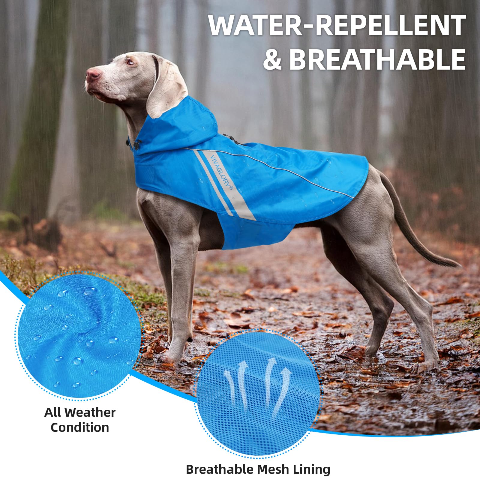 VIVAGLORY Wetoff back view highlighting lightweight design for all-season adventures.