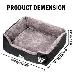 Vivicreate bed rectangle non-slip base keeps pets comfortable without slipping