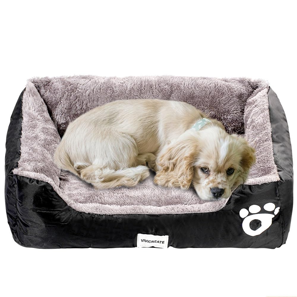 Vivicreate dog cat bed rectangle cover removable for easy washing and quick maintenance