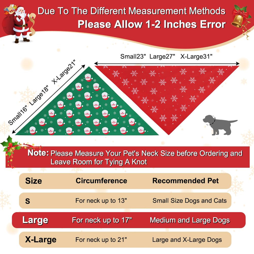 Vivifying Christmas dog bandana snowflake pattern, ideal for winter outings and cozy photo moments.