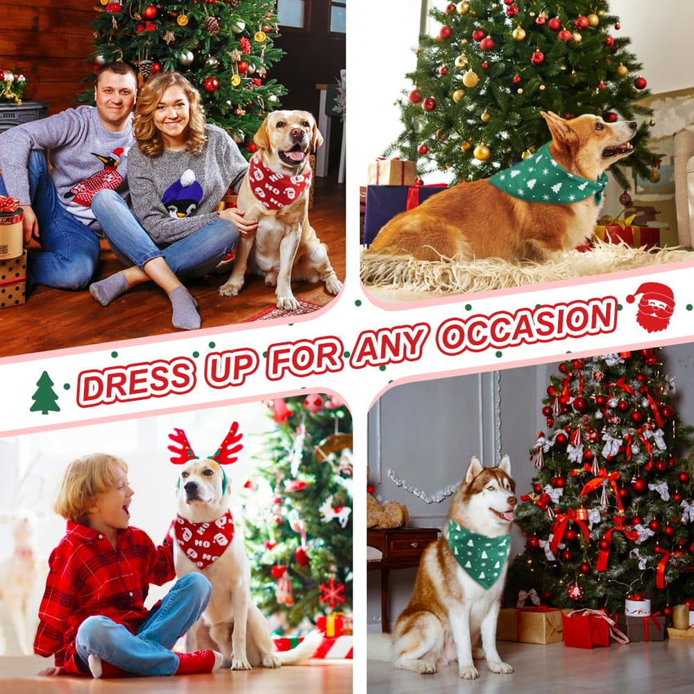 Vivifying dog bandana double-layer design adds durability for festive adventures.