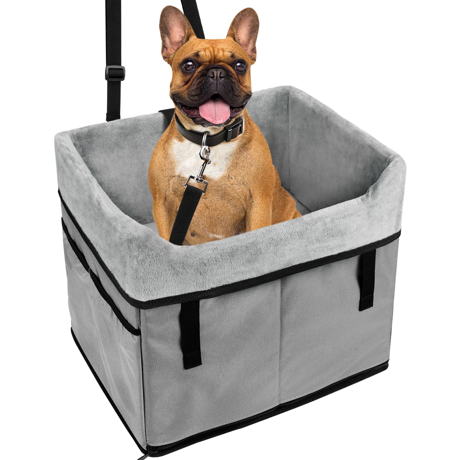 Vivifying dog car seat elevated view enables your pet to see outside and relax during trips