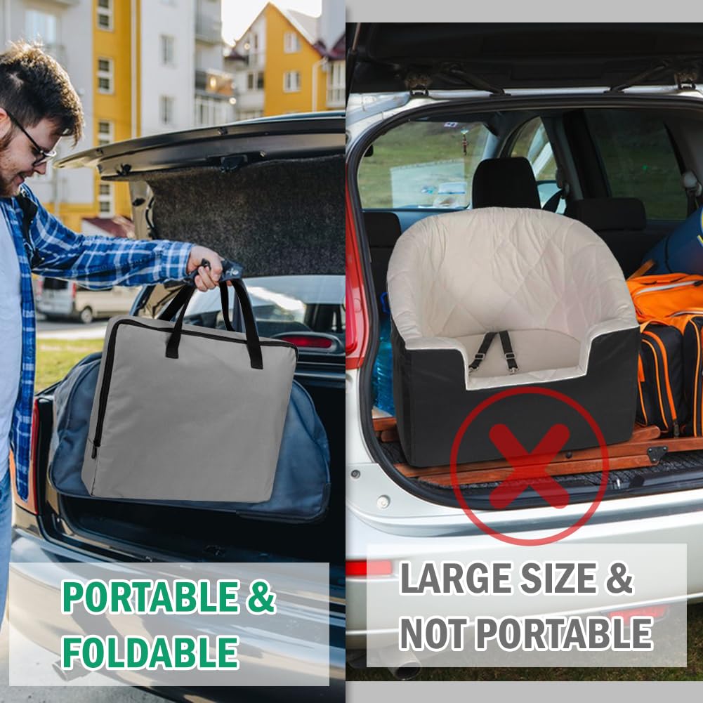Vivifying dog car seat foldable design for easy storage at home