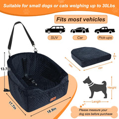 Vivifying dog car seat headrest strap provides extra stability during bumps.