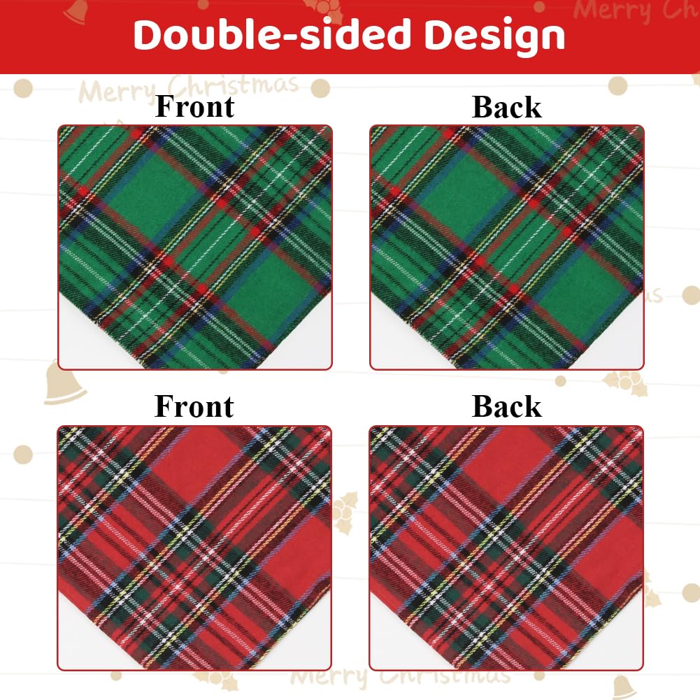 Vivifying dog christmas bandana double-layer design adds durability.