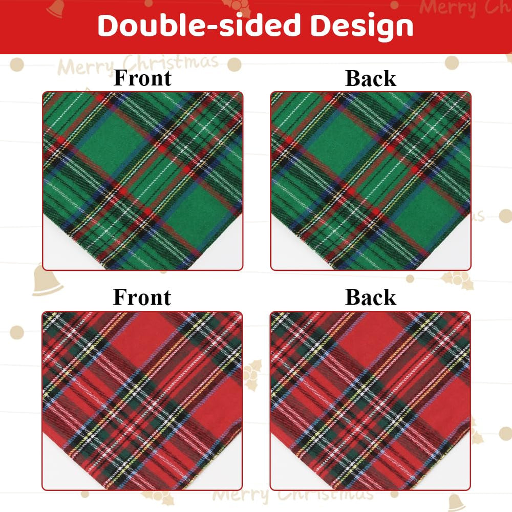 Vivifying dog christmas bandana double-layer design adds durability.