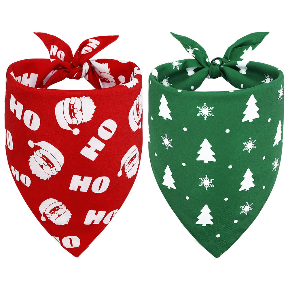 Vivifying dog Christmas bandana Santa red for festive photo moments and holiday party decor