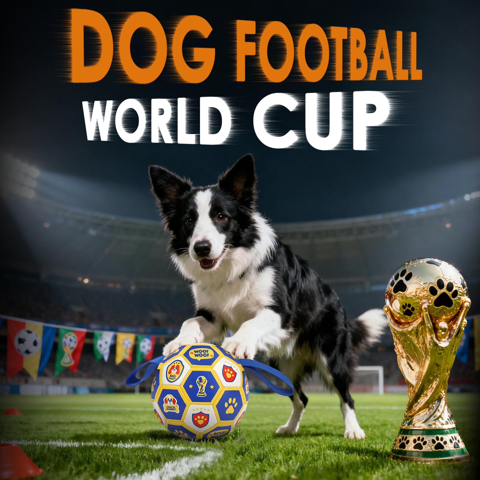 Vivifying indoor-outdoor dog toy for versatile playtime.