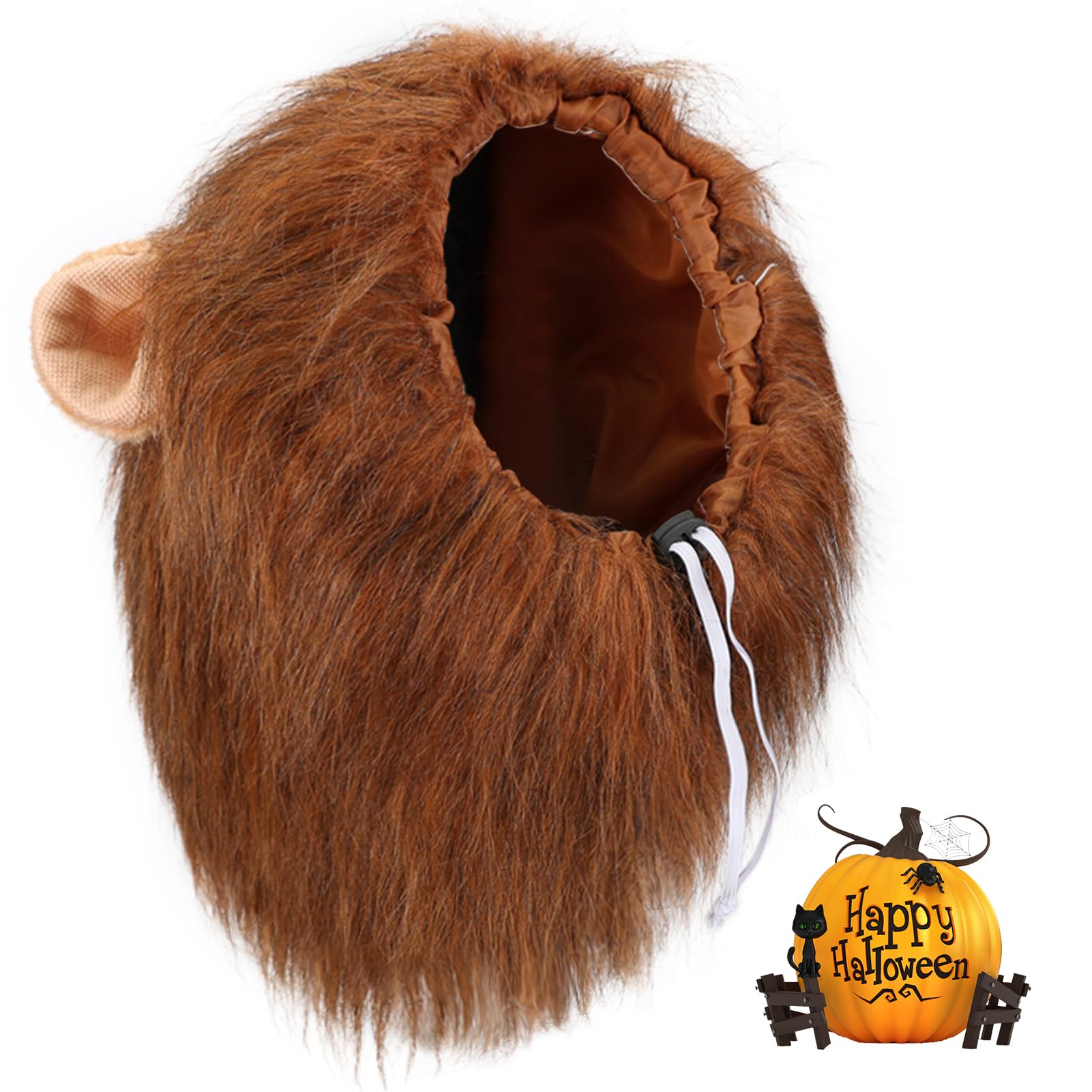 Vivifying lion mane shown at a family gathering for photo moments.