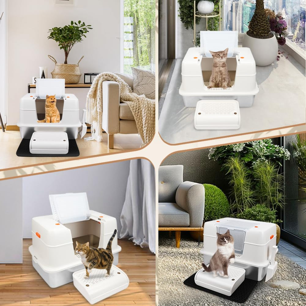 Vivifying footboard aids kittens and seniors with easier entry.