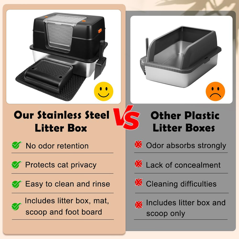 Vivifying included scoop aids quick litter cleanup.